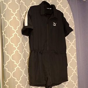 Womans Black Puma Romper